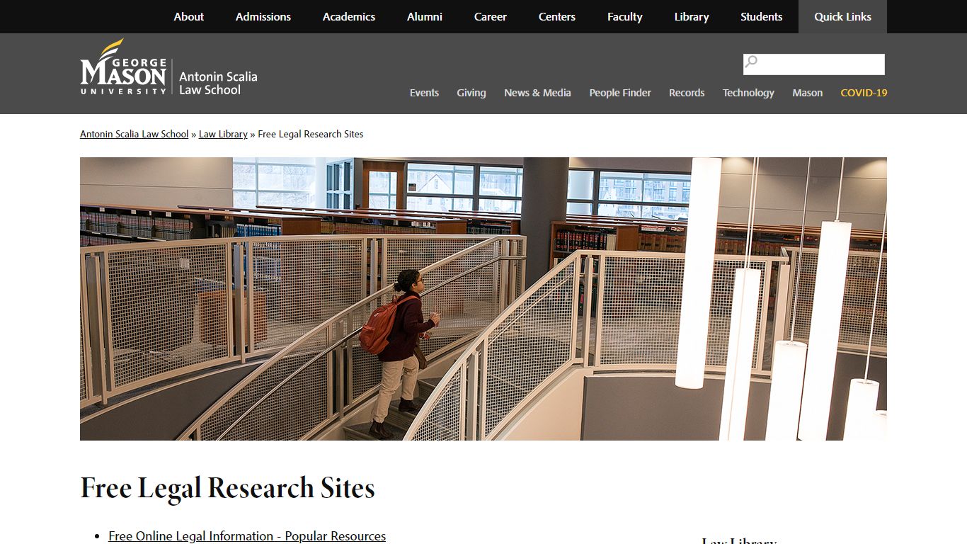 Free Legal Research Sites | Antonin Scalia Law School